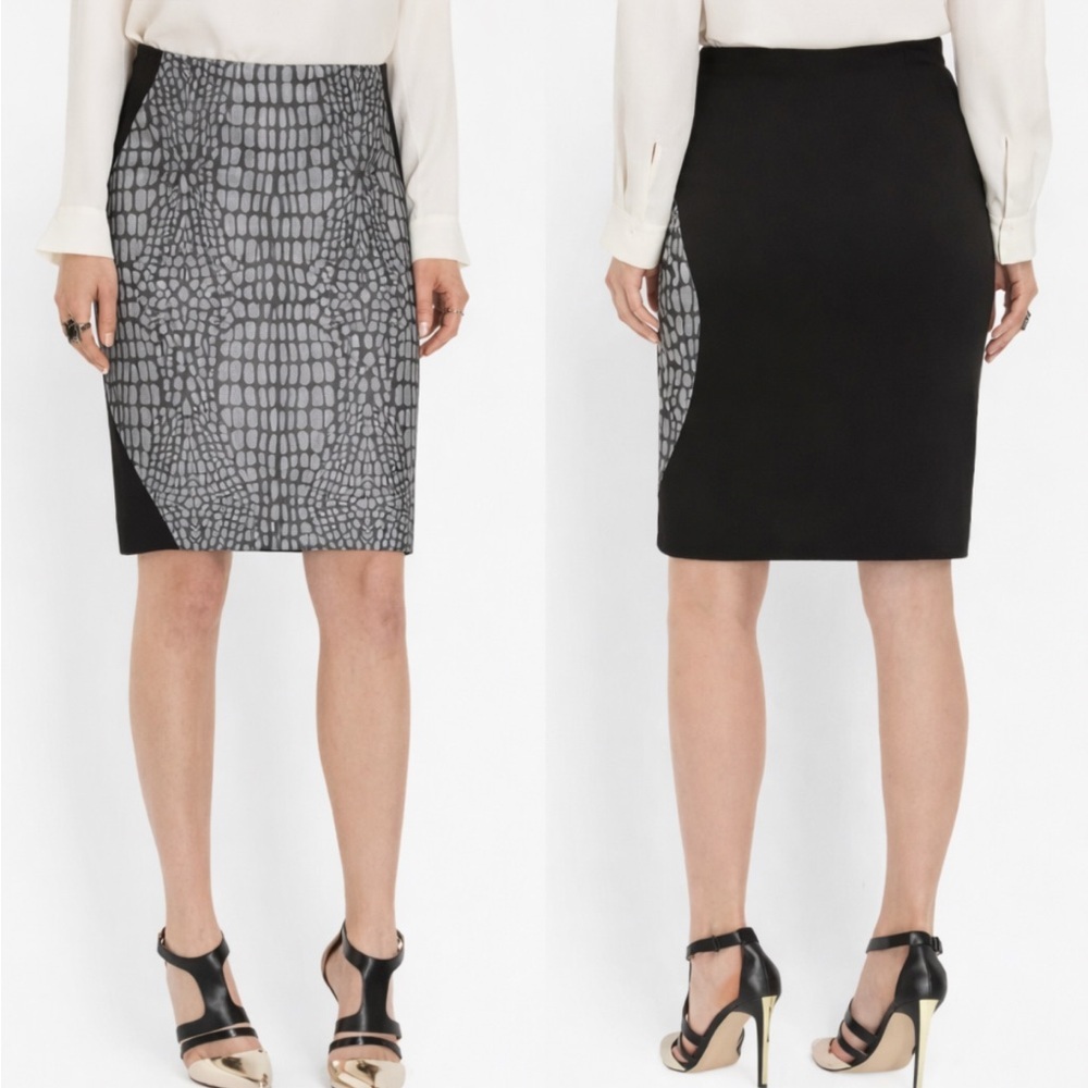 Diane Von Furstenburg Emma Jacquard
Leopard Print Pencil Skirt Size 10